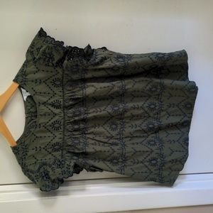 Ruffle Cap Sleeve Top